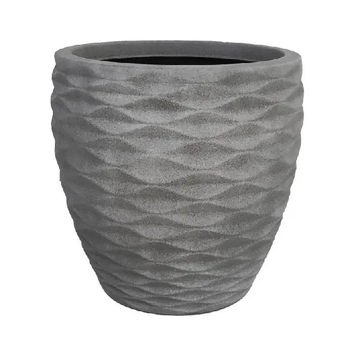 Medium Teak Planter Overcast Grey 34x34x32.5