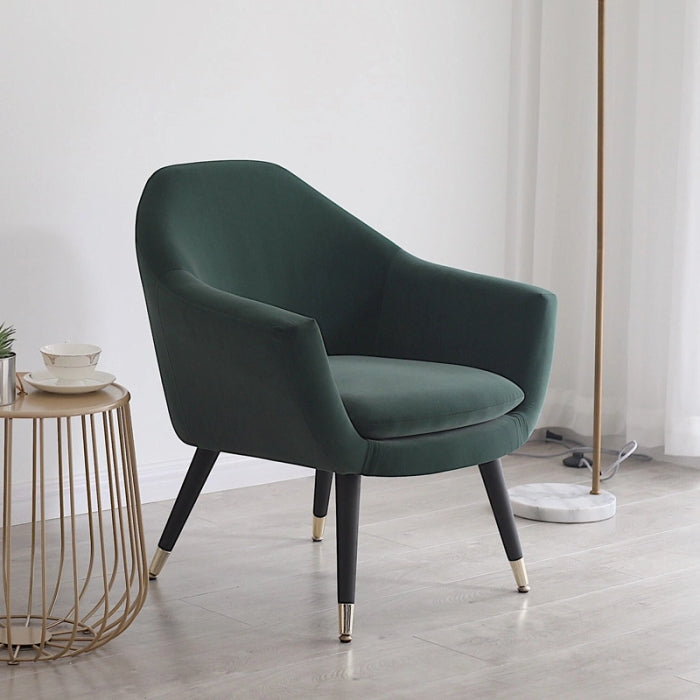 Lounge Armchair Velvet Green