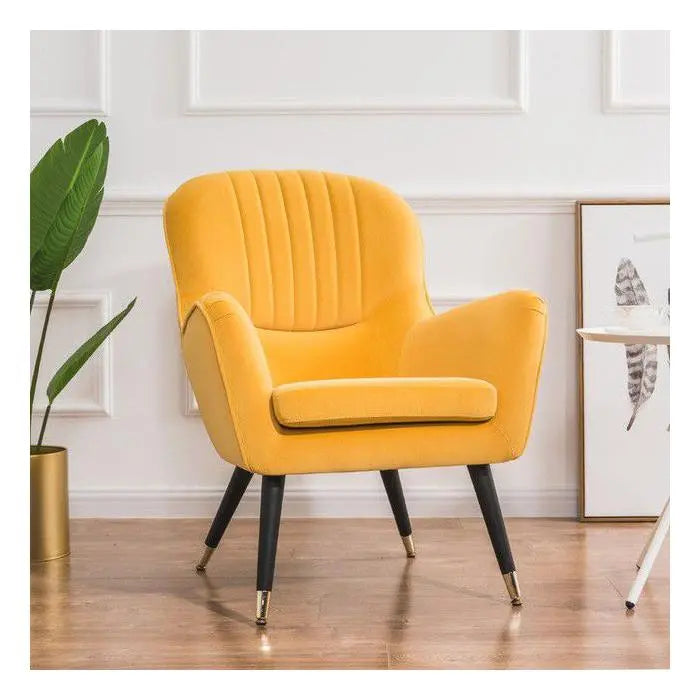 Harper Armchair Velvet Yellow