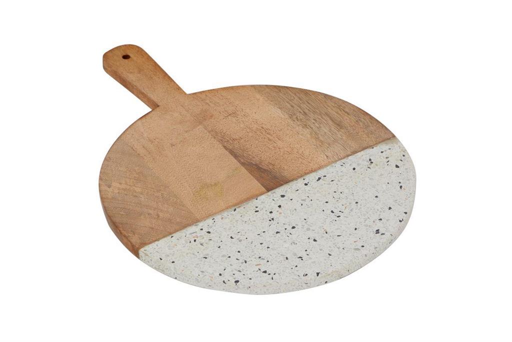 Terracotta Wood Chopping Board 14"W, 17"H
