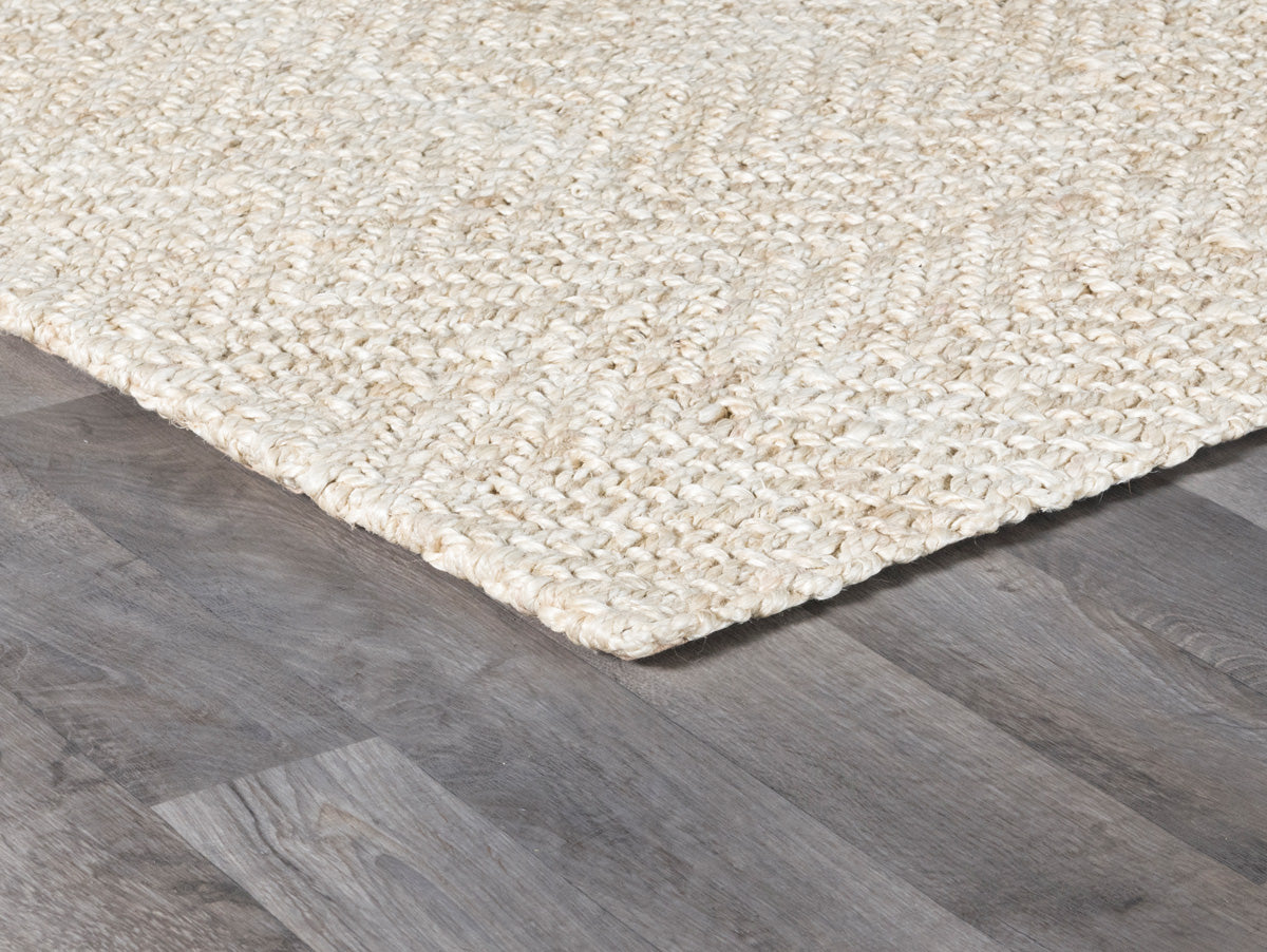 Herringbone Ivory 9x12 Jute Rug