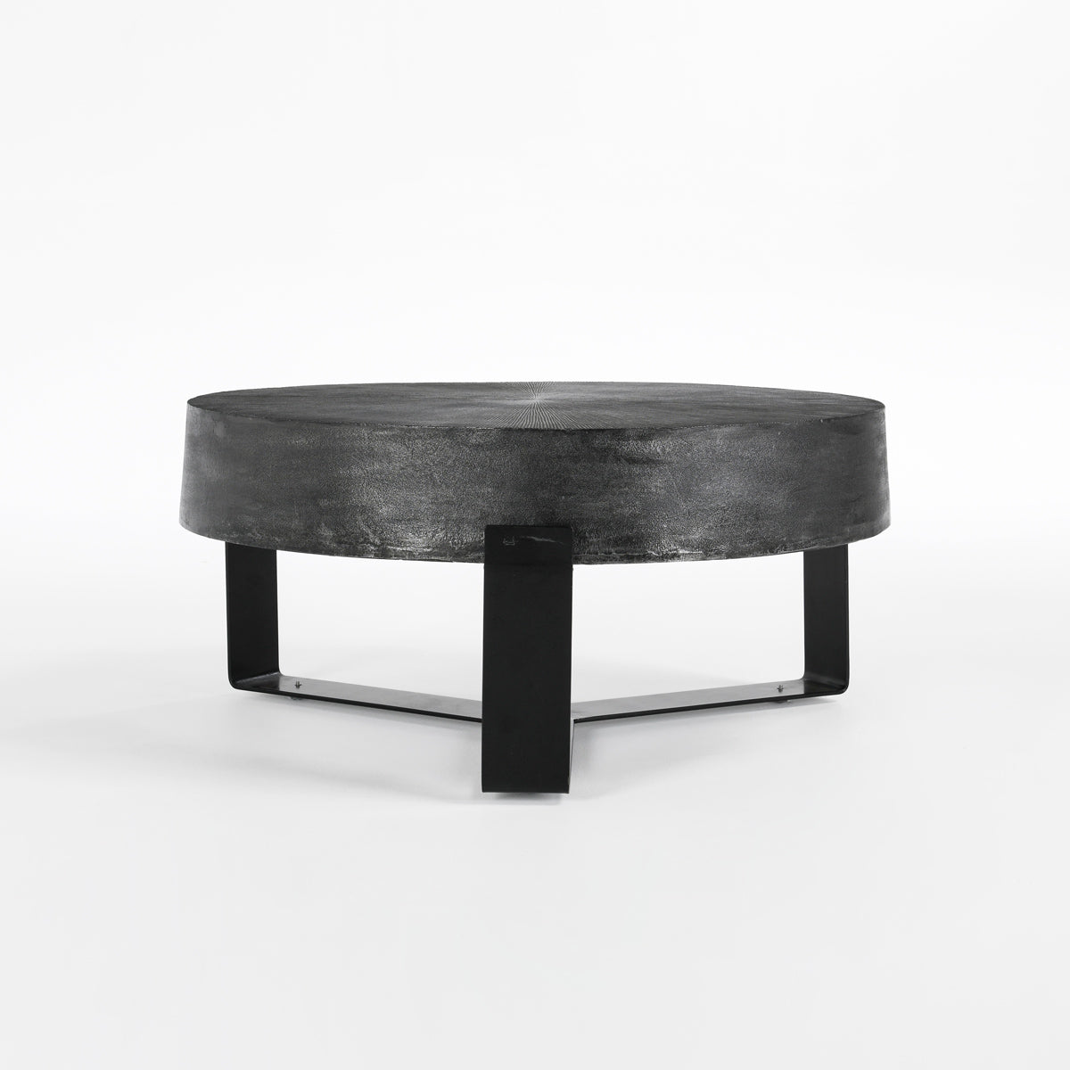 Domingo 36 Round Coffee Table Pewter