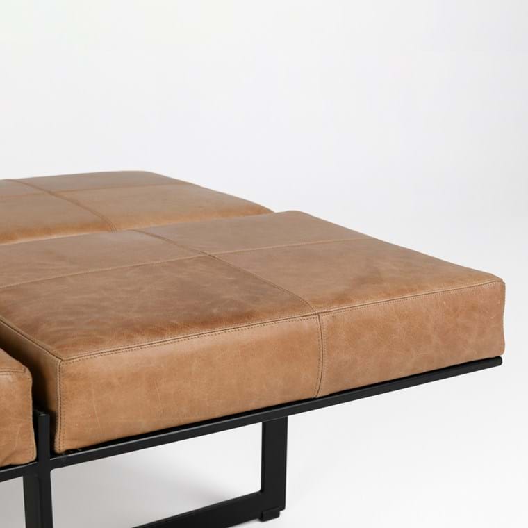 Calvin 62 Ottoman Chestnut