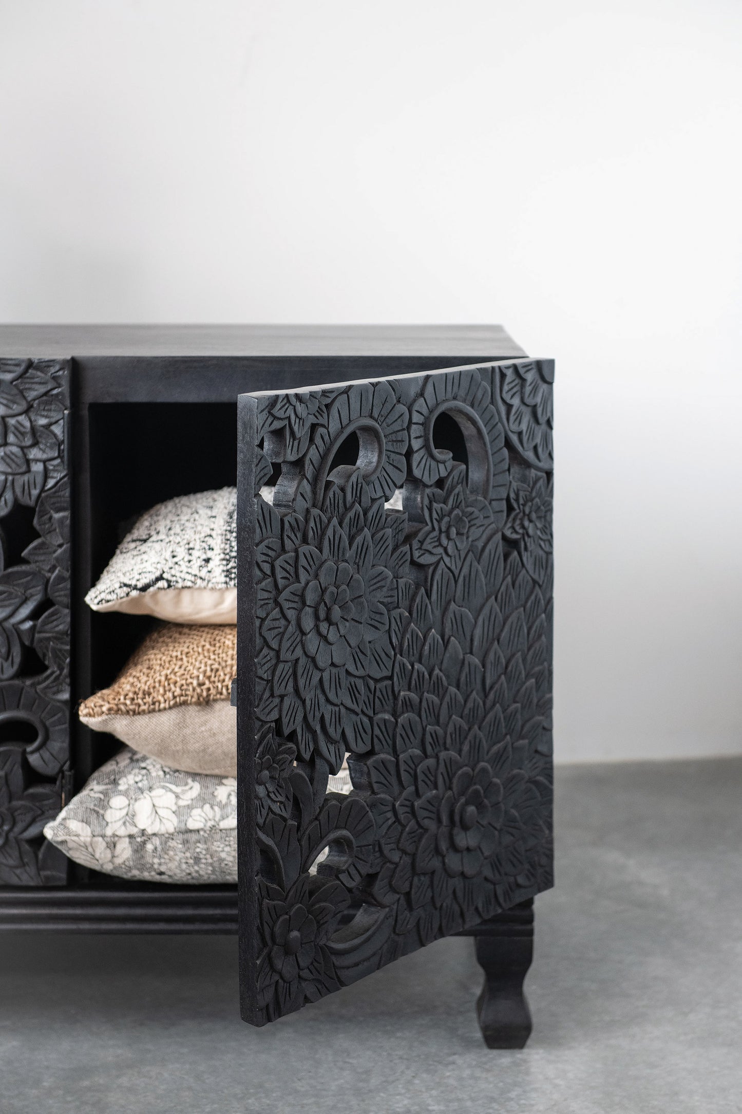 Wood cabinet with Glass Door