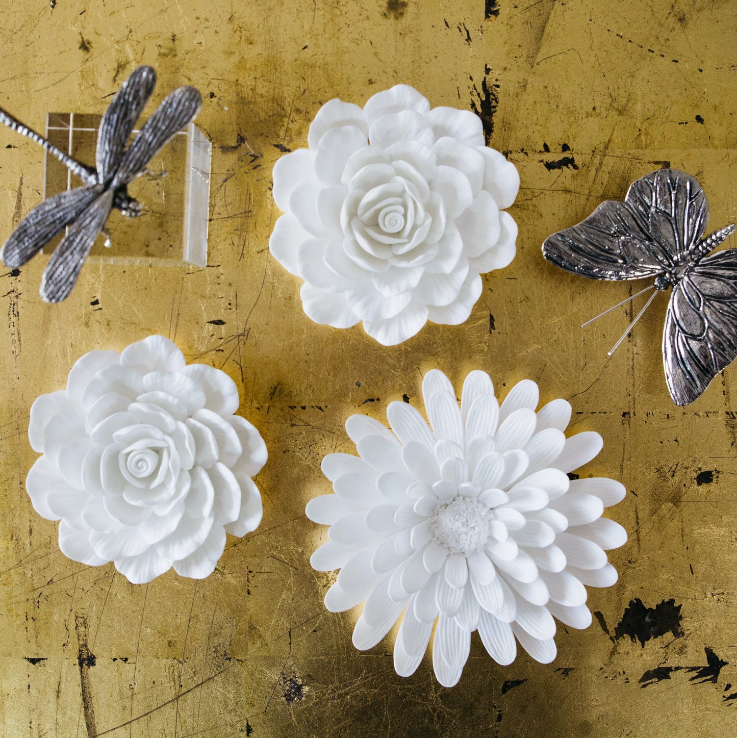 Porcelain Flower Table and Wall Decor