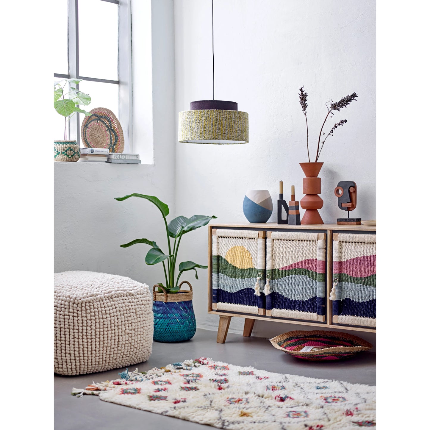 New Zealand Wool Pouf
