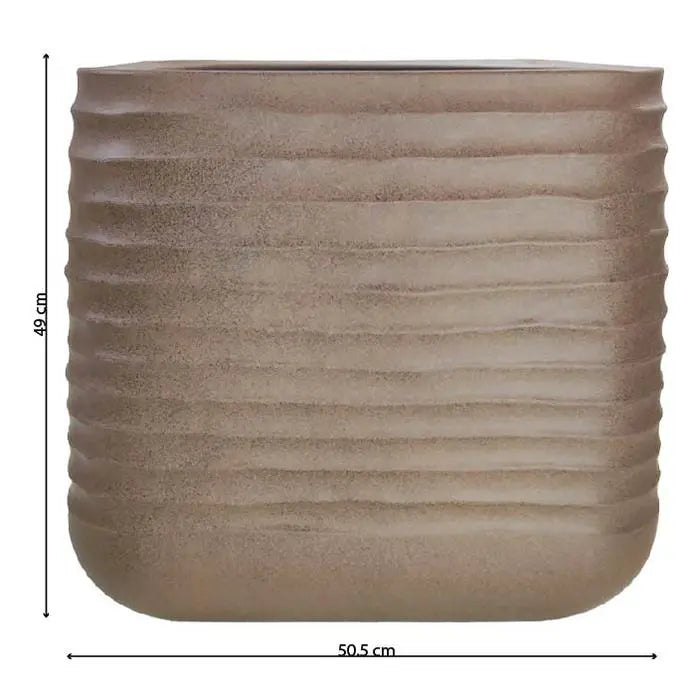 Large Jason Planter Clay Rust 50.5x50.5x49