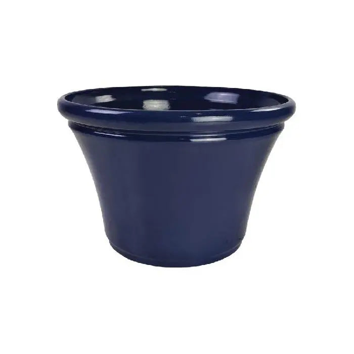 Small Tower Planter Dark Blue Glaze 35x35x23