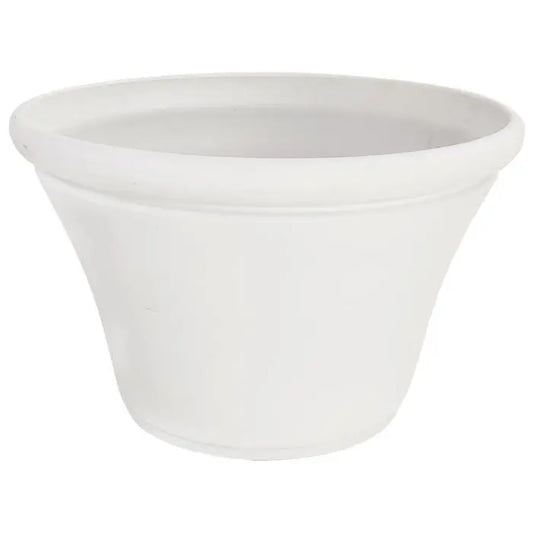 Large Tower Planter Matte Ivory 45.5x45.5x29.5