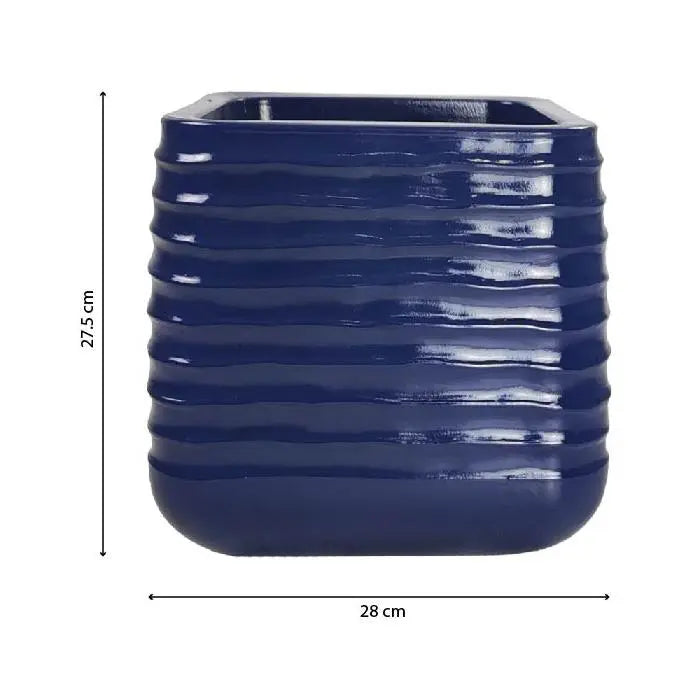Large Urbino Planter Dark Blue 50.5x50.5x49