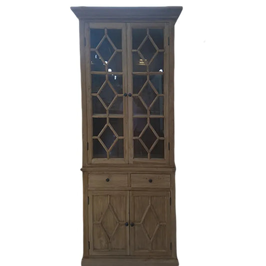 Frome Recycled Elm Wooden China Cabinet