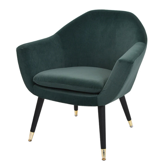 Lounge Armchair Velvet Green
