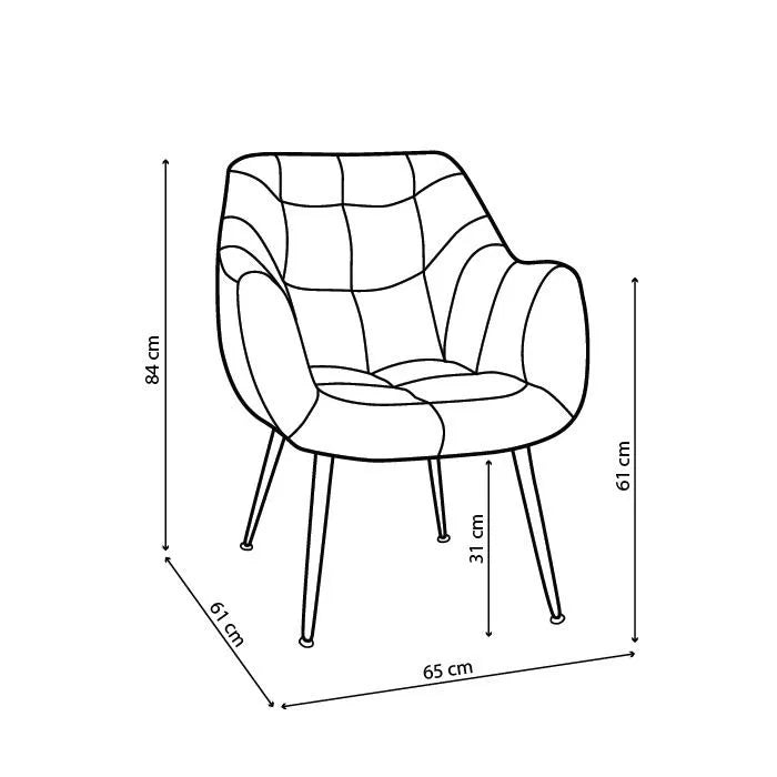 Saffron Armchair Green