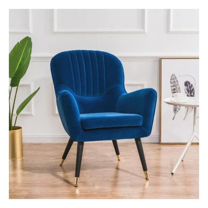 Harper Armchair Velvet Bleu