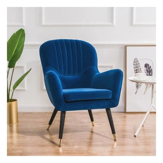 Harper Armchair Velvet Bleu