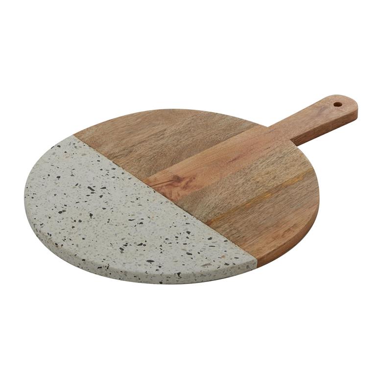Terracotta Wood Chopping Board 14"W, 17"H
