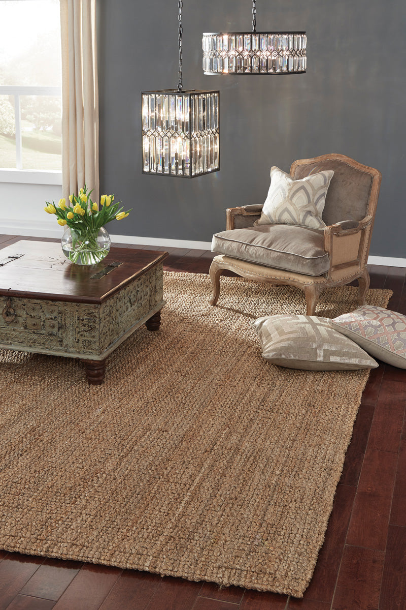 Chunky Loop Natural 5x8 Rug