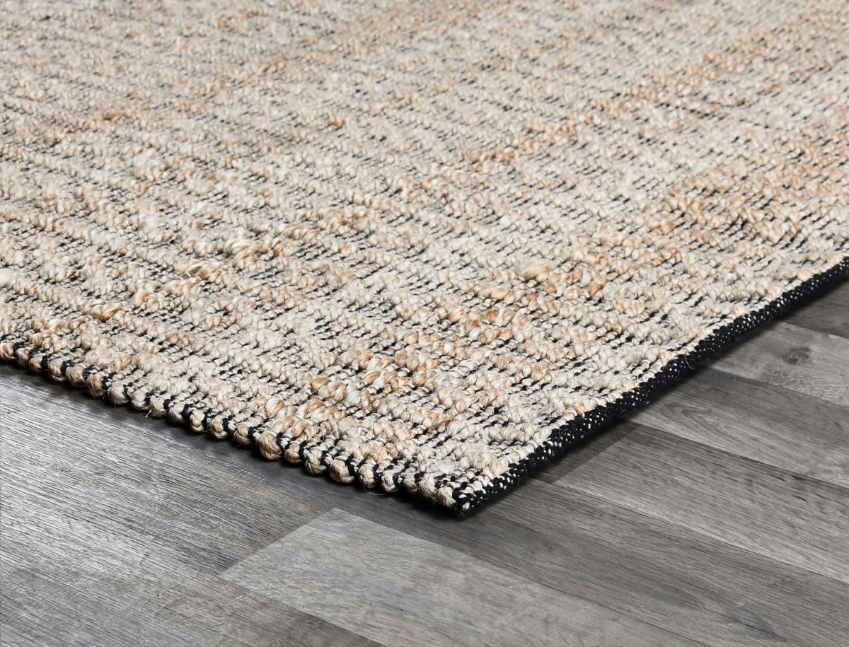 Indus Black Natural 5x8 Rug