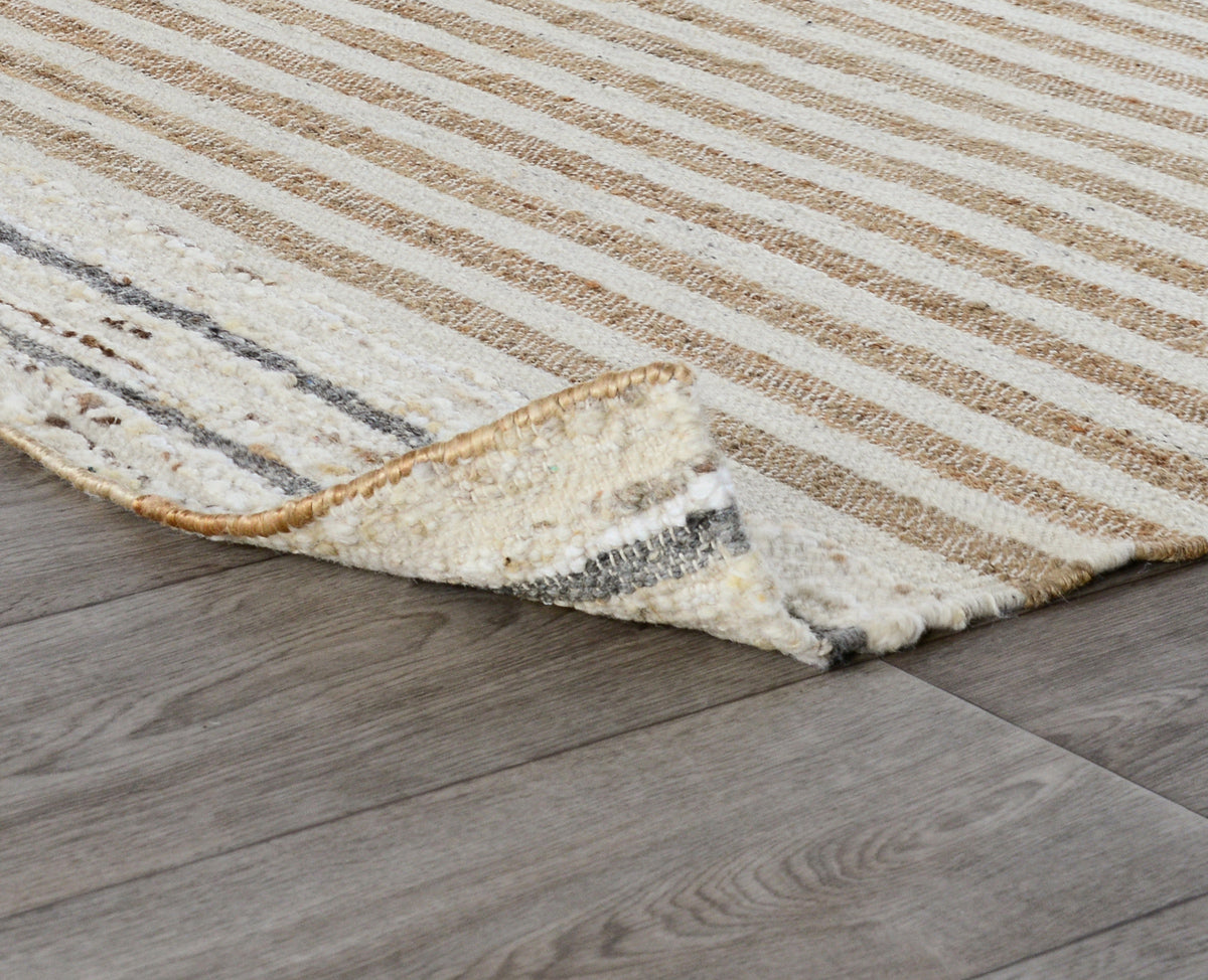 Pego Stripe Natural Multi 5x8 Rug