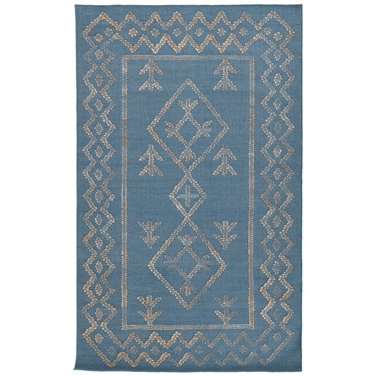 Lagos Blue Natural 5x8 Rug