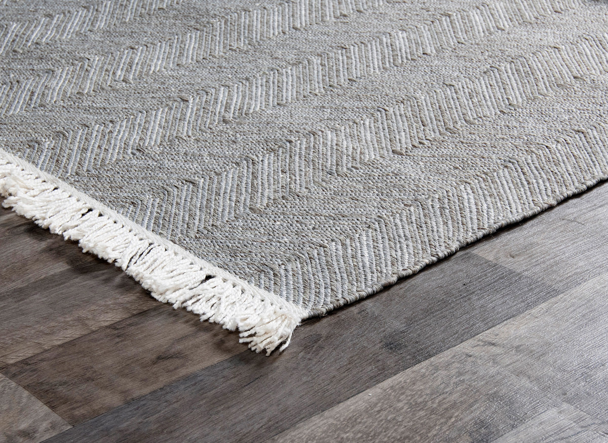 Indoor Outdoor Augusta Stone Gray 5x8 Rug