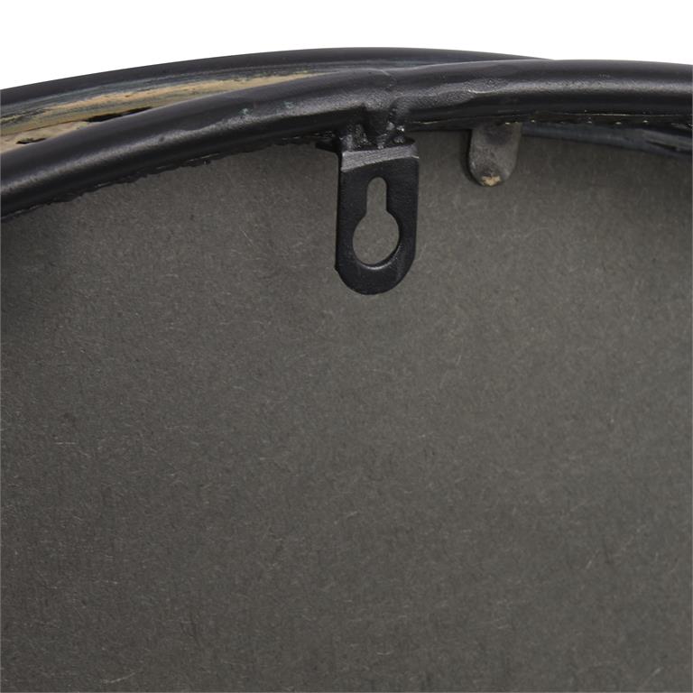 Modern Metal Round Wall Mirror 31.5"D
