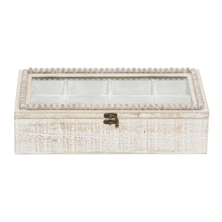 White Wood Farmhouse Box 4 x 16 x 8