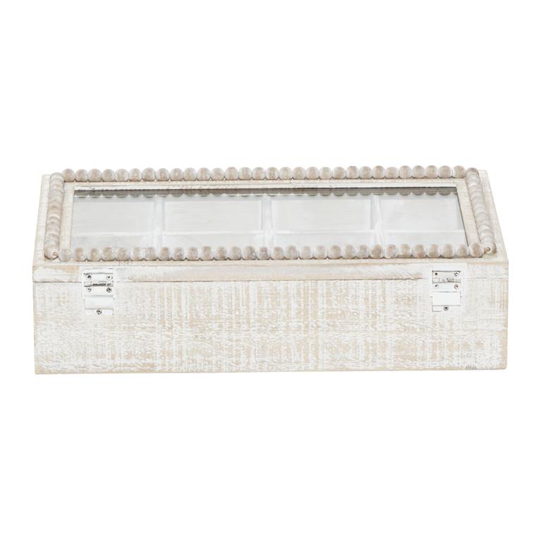 White Wood Farmhouse Box 4 x 16 x 8