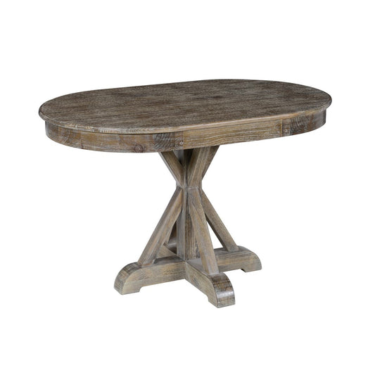 Maxwell Dining Table Lime Wash Brown