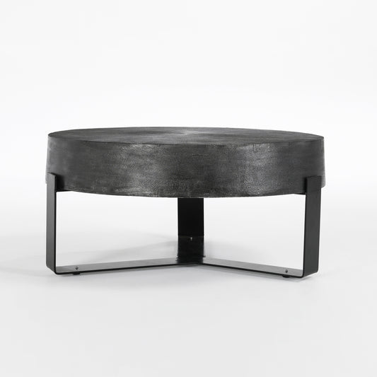 Domingo 36 Round Coffee Table Pewter