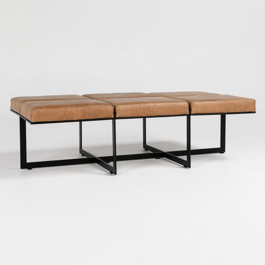 Calvin 62 Ottoman Chestnut
