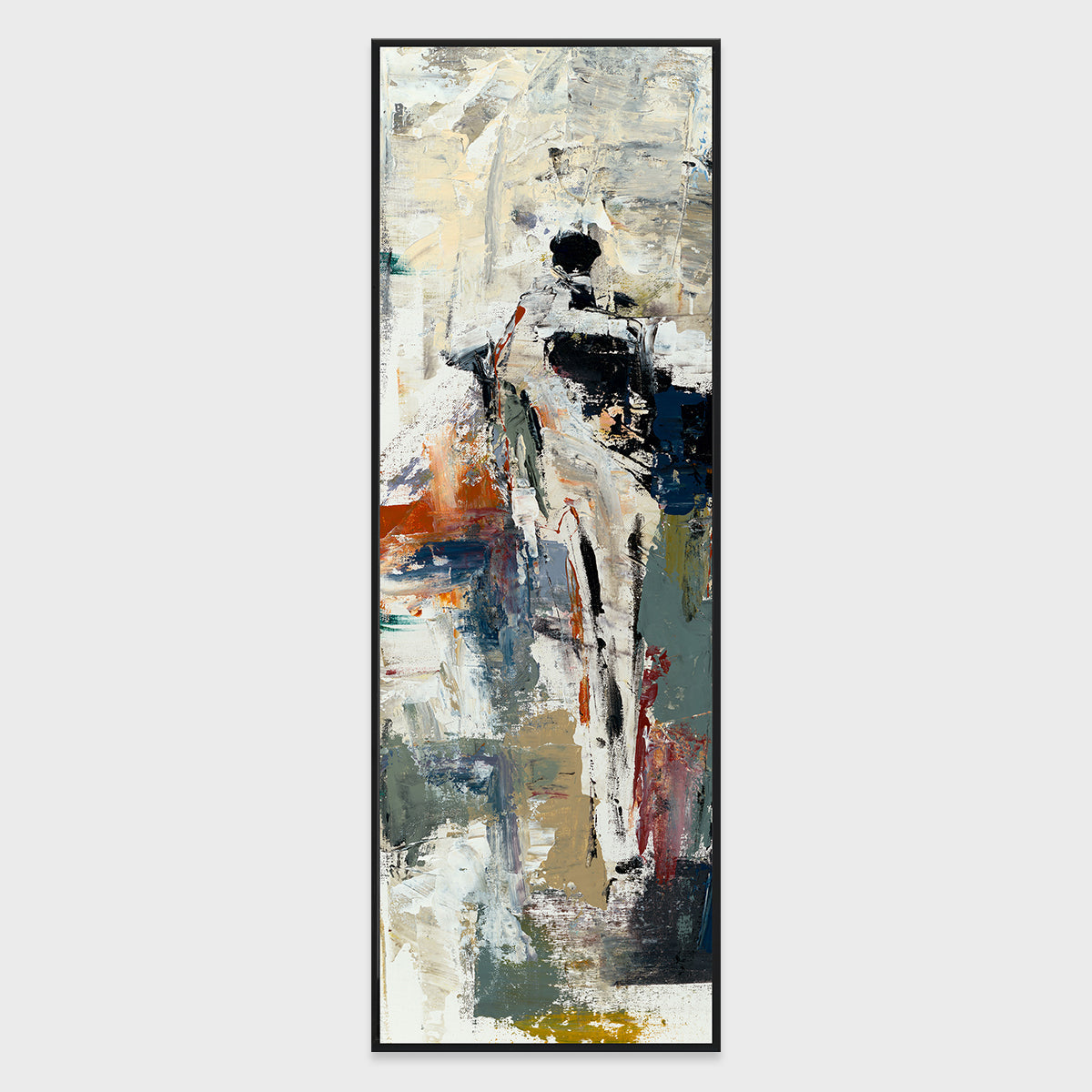 Solo I Canvas Framed Art 24x72