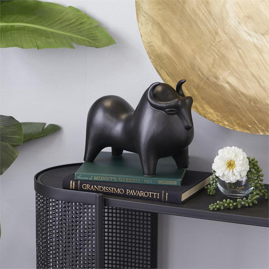 Buffalo Porcelain Sculpture