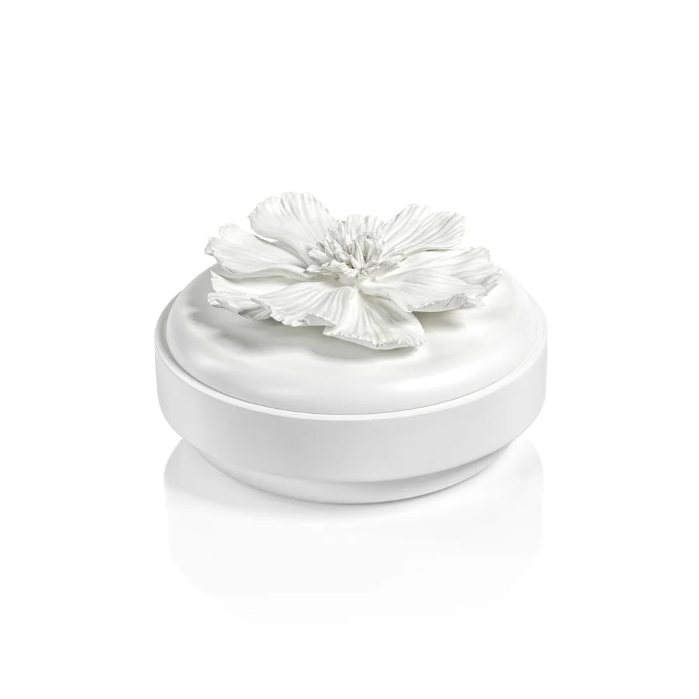 Large Blanchefleur All White Wood & Porcelain Box