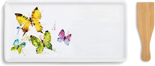 Flock of Berflies Appt Tray with Spatula
