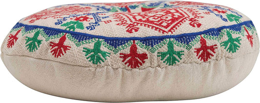 Embroidered Floor Cushion Pillow