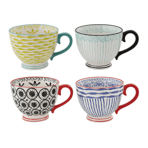 3.5 H Gatherings Stoneware Mug Multi Colors