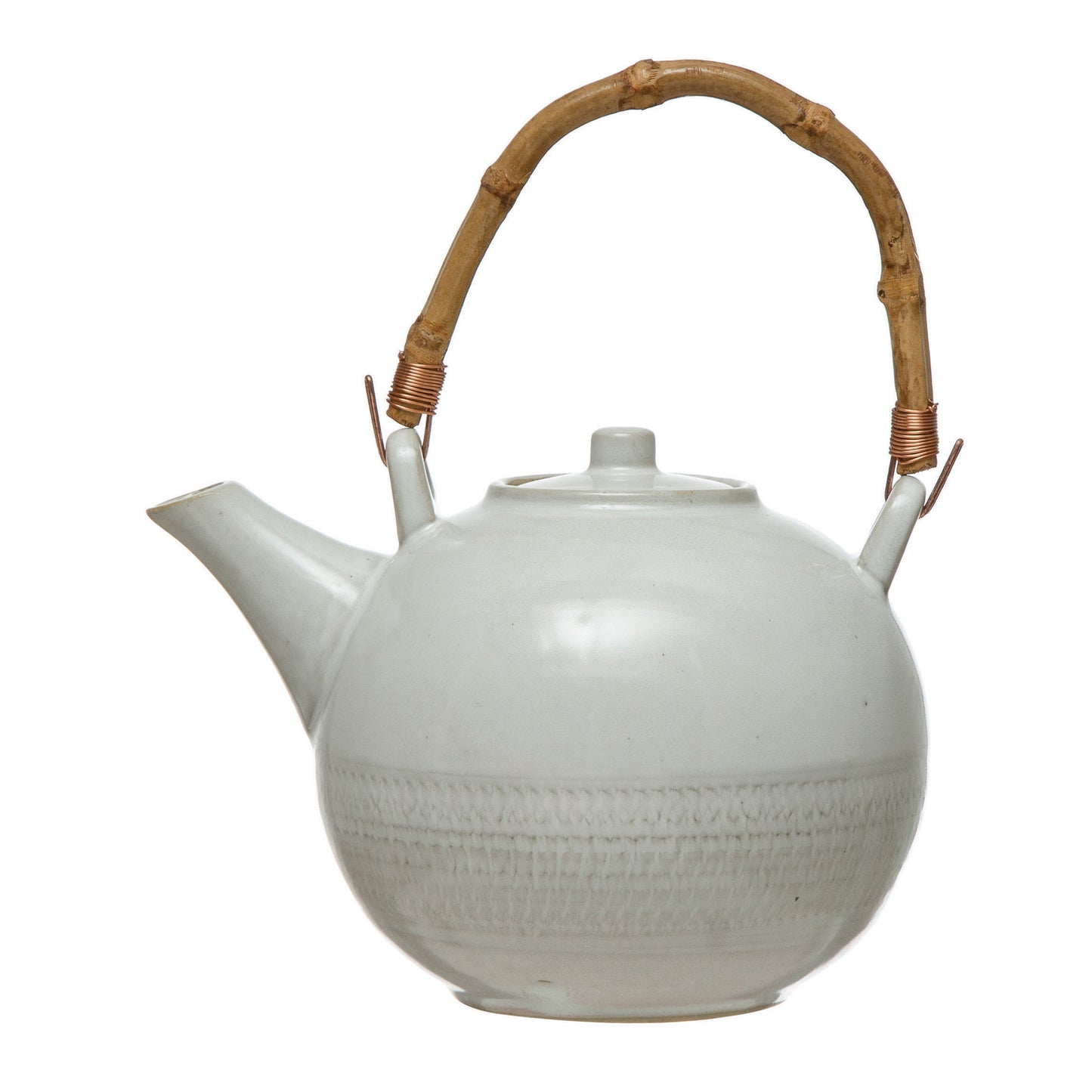 24 oz Teapot with Handle and Strainer