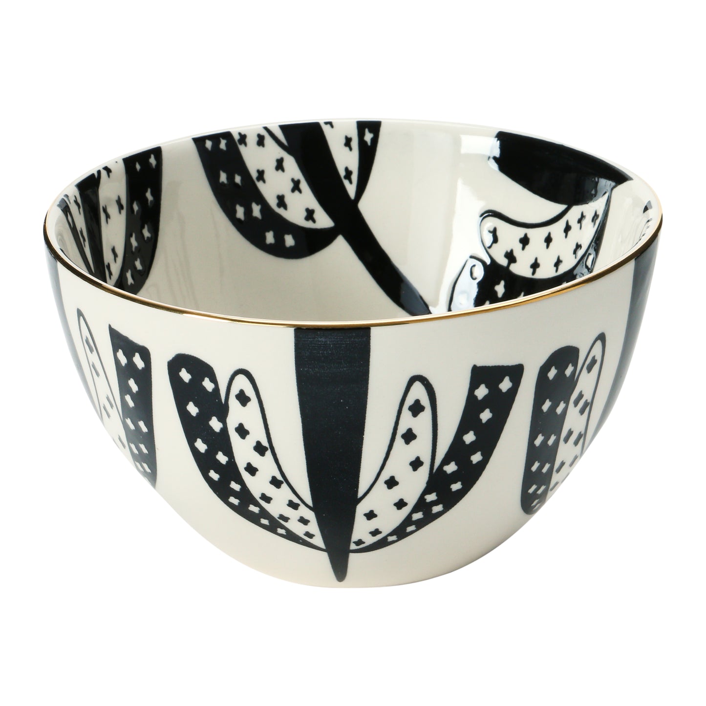 5" Stoneware Bowl with Pattern