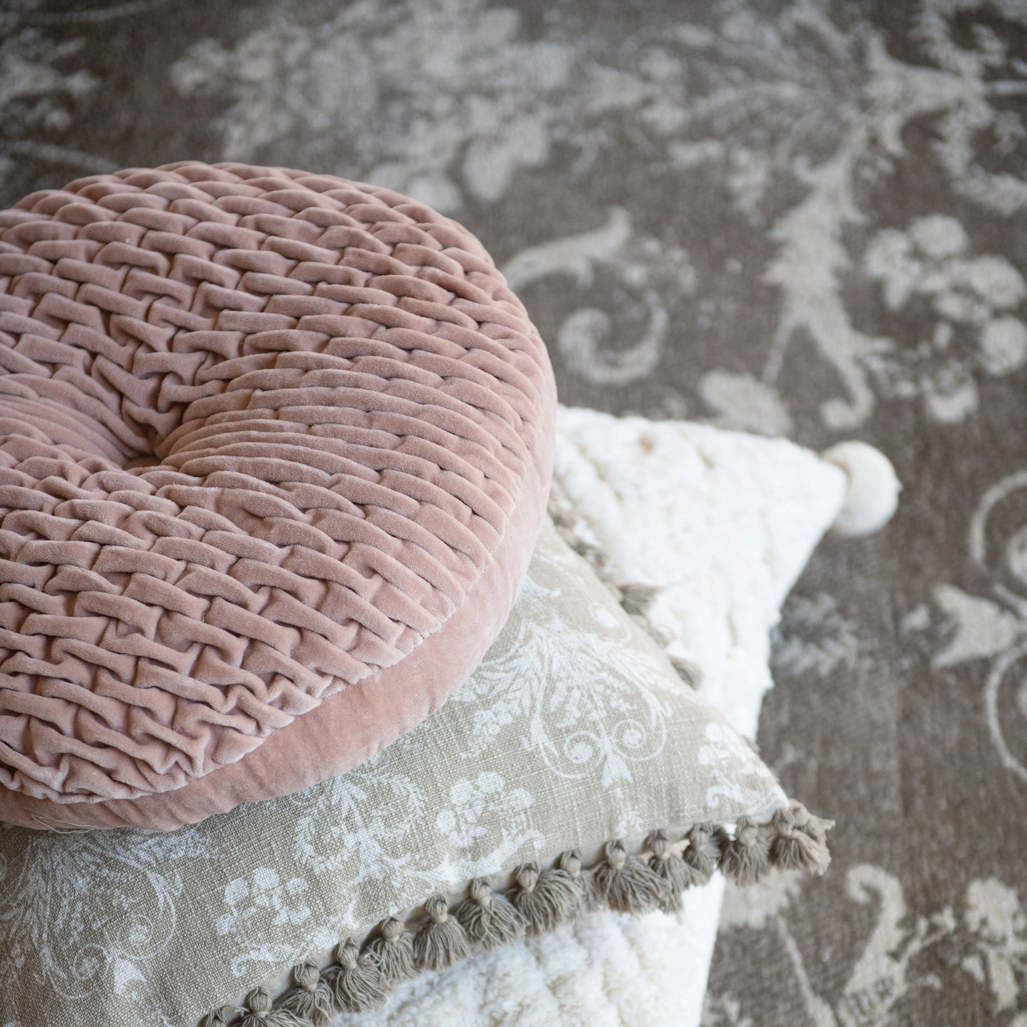16" Round Cotton Pillow