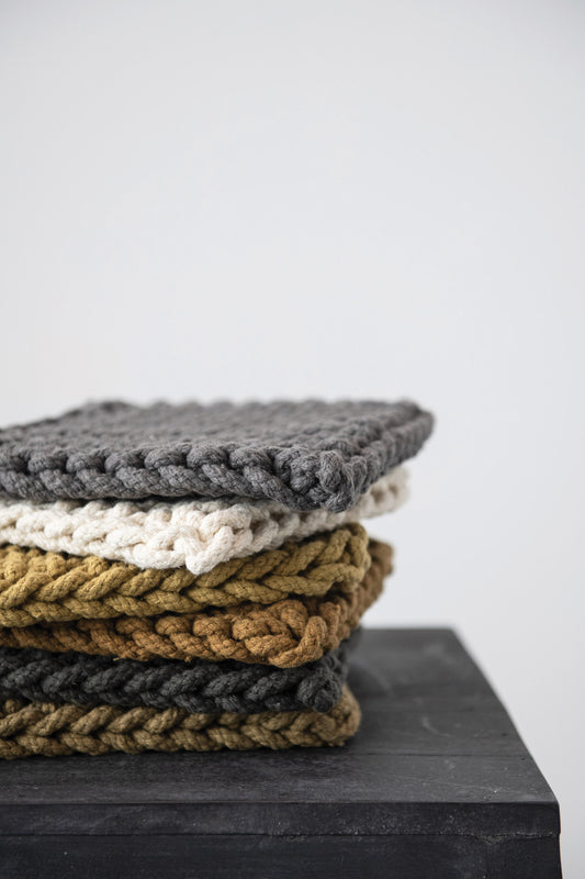 8" Hand Crocheted pot holder