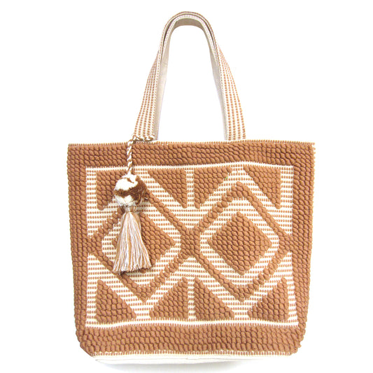 Handle Tote Bag Light Brown