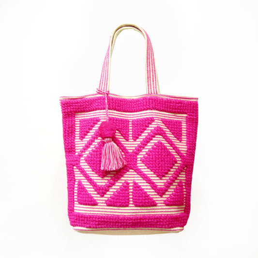 Handle Tote Bag Pink