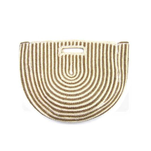 Rainbow Woven Tote Bag Neutral