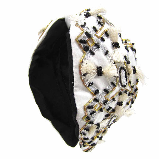 Embellished Headband Black & White