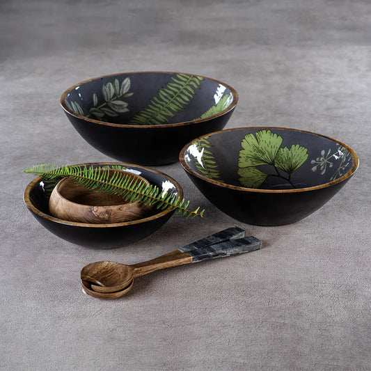 Botanical Garden Mango Wood Bowl