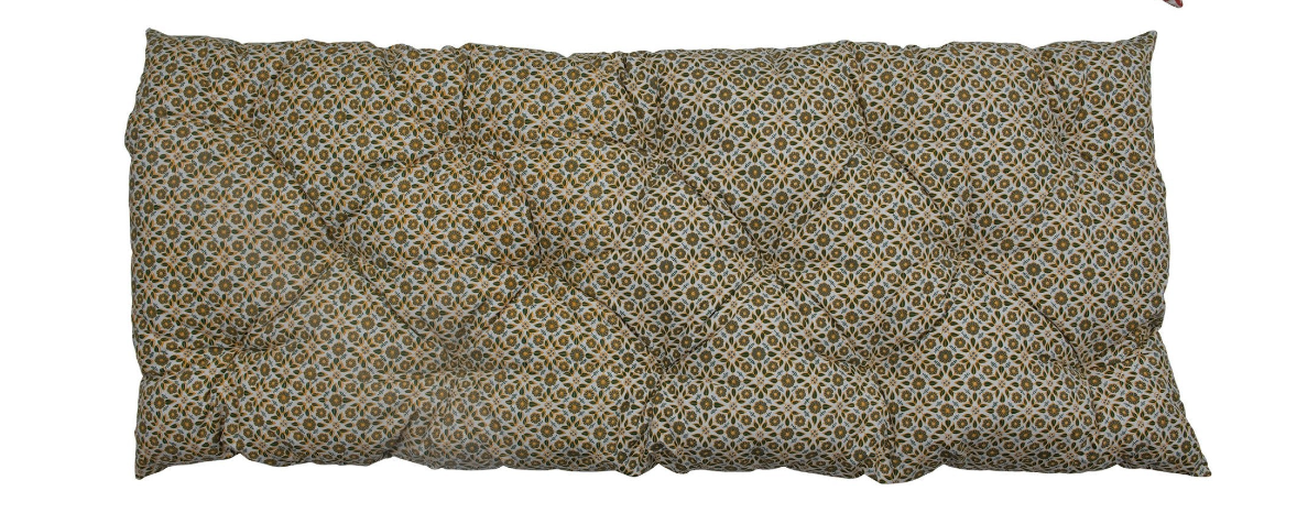 Cotton Printed Tufted French Cushion