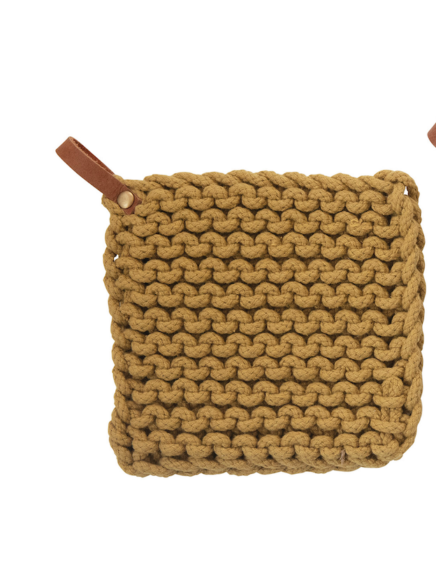 8" Hand Crocheted pot holder