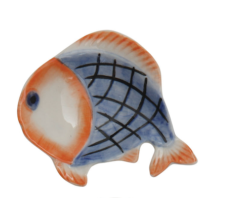 Hand Painted Fish Dish