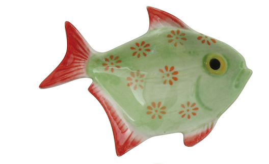 Hand Painted Fish Dish